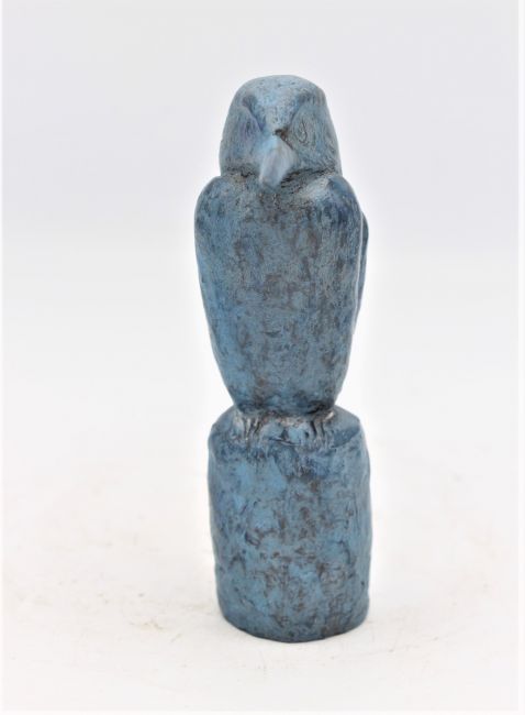barbara de clercq  ijsvogel in blauw  brons  5x4 5x7 cm.    700 00  6 2390