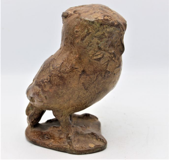 monica  panthaleon  jonge uil  brons x12x18 cm. 1500 00 4 2795