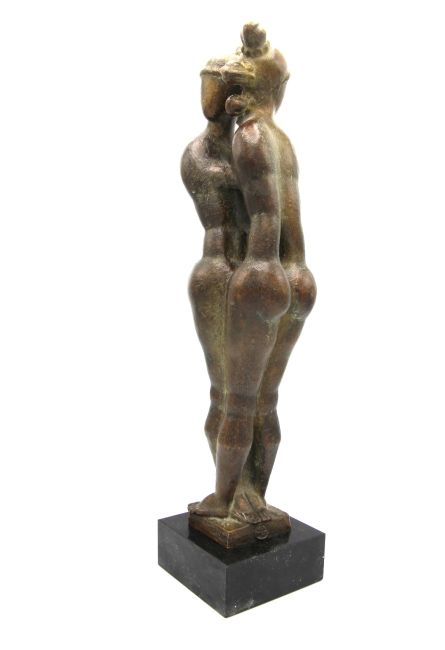 AMIRAN DJANASHVILI  Tweeling vriendinnen  brons x10x10 cm. 2600 00  2 3383