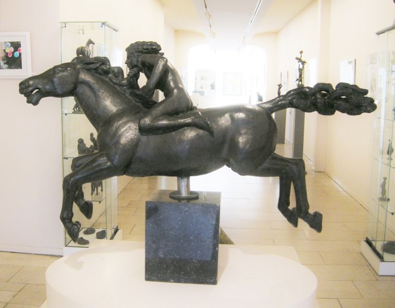 amiran djanashvili absalom  paard met ruiter  brons  x 107 cm  e. 14500 00  1 3313