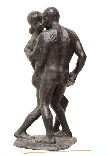 AMIRAN DJANASHVILI    Stel  brons x22x24 cm. 3000 00  2 3442