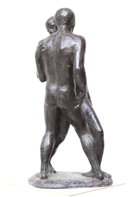AMIRAN DJANASHVILI    Stel  brons x22x24 cm. 3000 00  3 3444