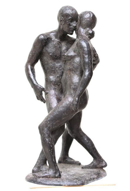 AMIRAN DJANASHVILI    Stel  brons x22x24 cm. 3000 00  6 3446