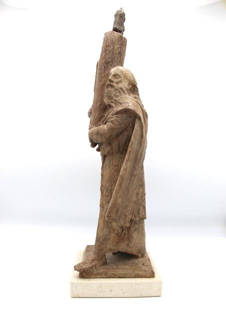 AMIRAN DJANASHVILI Man met de Thorah  brons x19x15 cm.    brons  E. 2900 00  3 3419