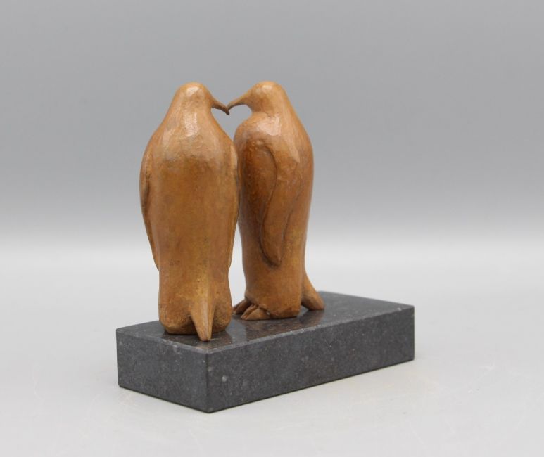loek prins  pinguins  brons x10x5 cm. 480 00 6   488