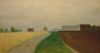 Pieter Giltay  Polderlandschap  olieverf op papier  maten x 51 cm. 4985