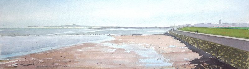  Laagwater langs de dijk   Terschelling   aquarel x 51 5 cm. 575 003 5165