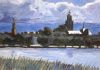 BERT WELMERS  IJssel Zutphen  olieverf op paneel  51 x 64 cm.350 00 5148