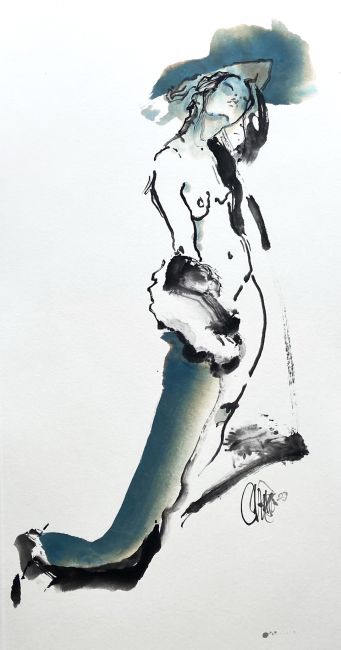 Teder  100 cm.  1350 euro  sumipainting 5279