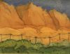 jan van spronsen  bergwand catalonie  aquarel x30 cm.      300 00  841